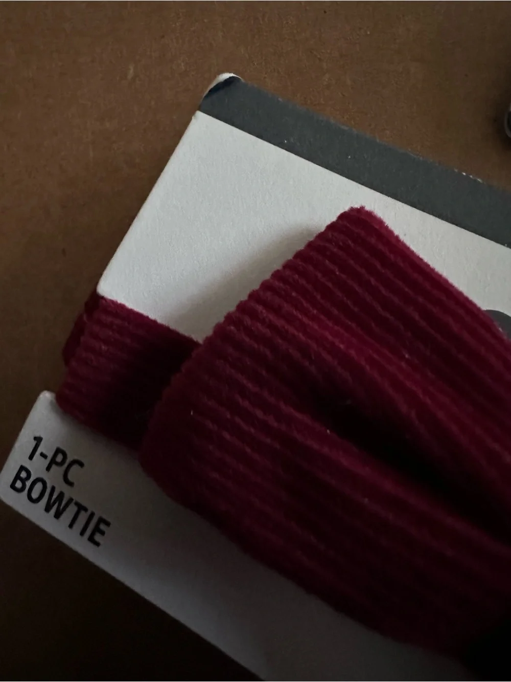 OSHKOSH boys burgundy corduroy bow tie